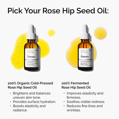 100% Organic Cold-Pressed Rose Hip Seed Oil